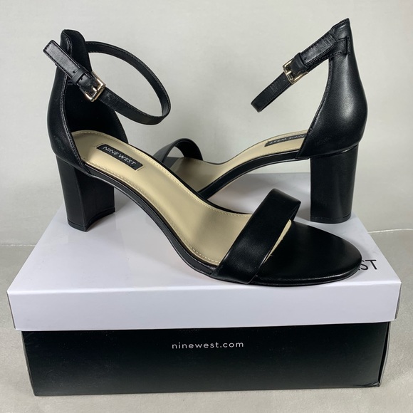 Nine West Shoes - NEW Nine West Women's Pruce Ankle Strap Block Heel Sandal in Black Size 10.5M